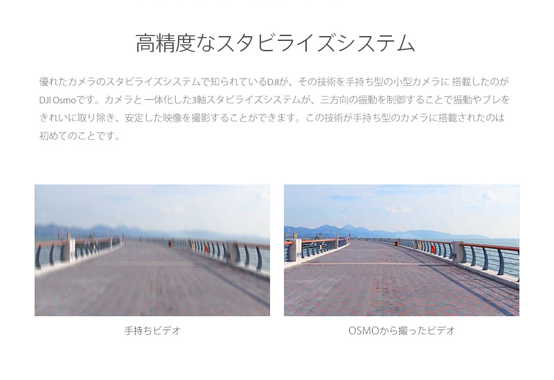 高精度なスタビライズシステム