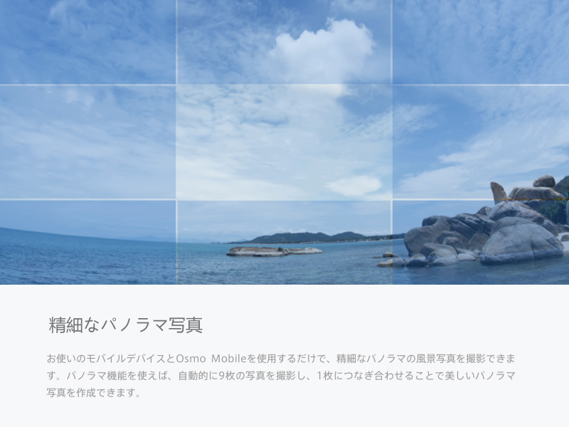 精細なパノラマ写真